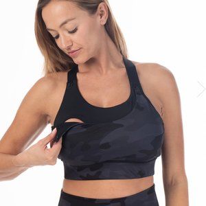 Sweat & Milk Venice Nursing Sports Bra Camo
